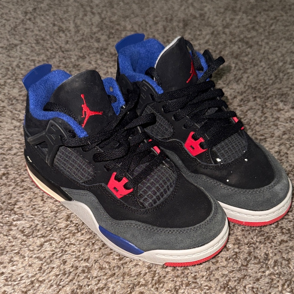 Kids Black and Blue Sneakers